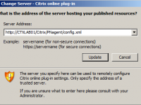 Configuração do Citrix Receiver\Online Plug-in por meio de políticas de domínio do Active Directory