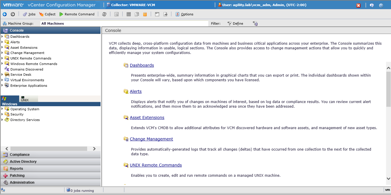 Extraindo relatórios com o vCenter Configuration Manager - Agility
