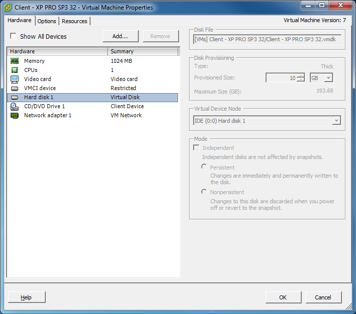 VMware Convertendo um disco virtual IDE em um disco virtual SCSI