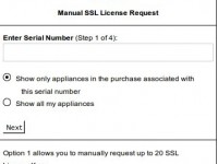 Obtendo uma licença SSL Riverbed